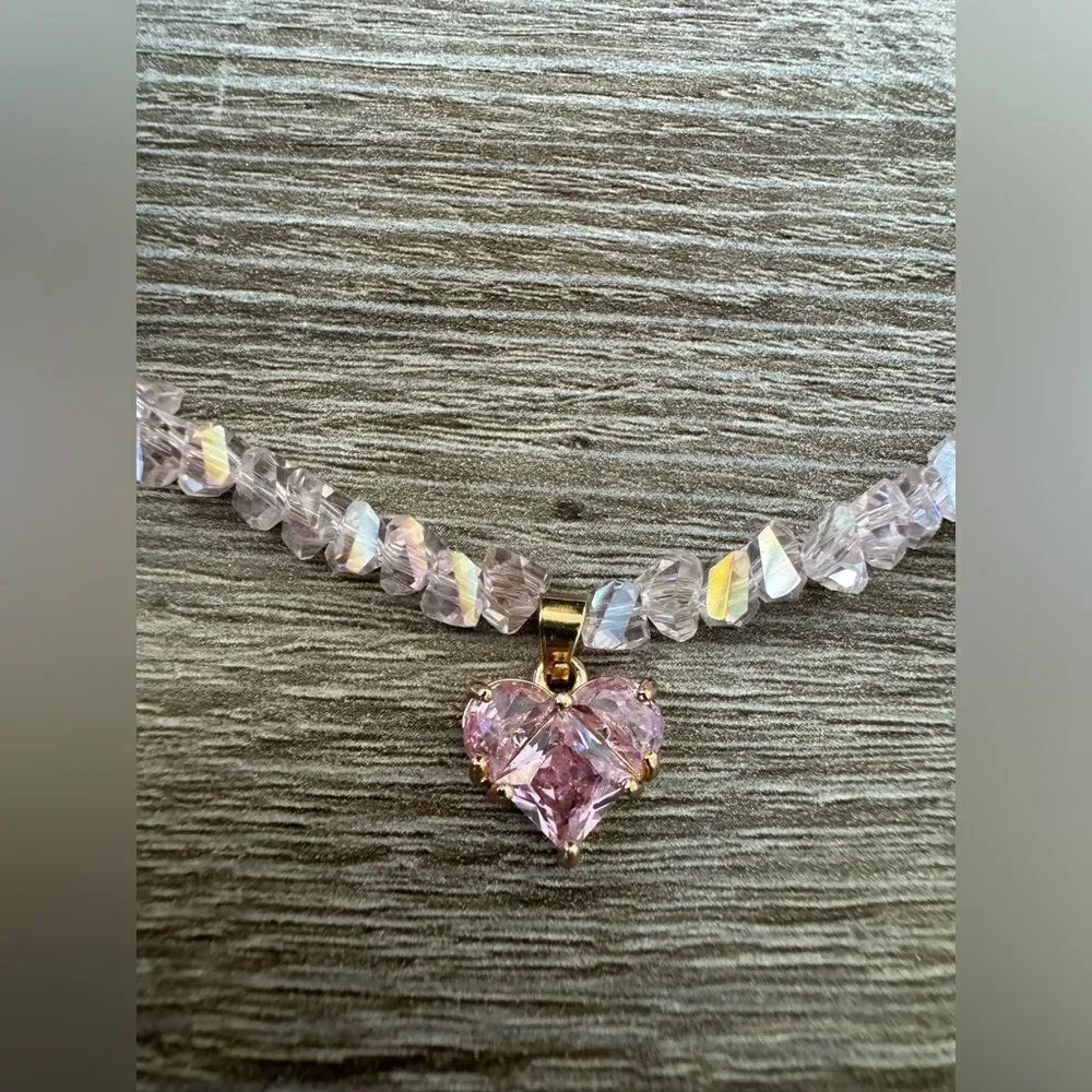 Bohemian heart necklace N800